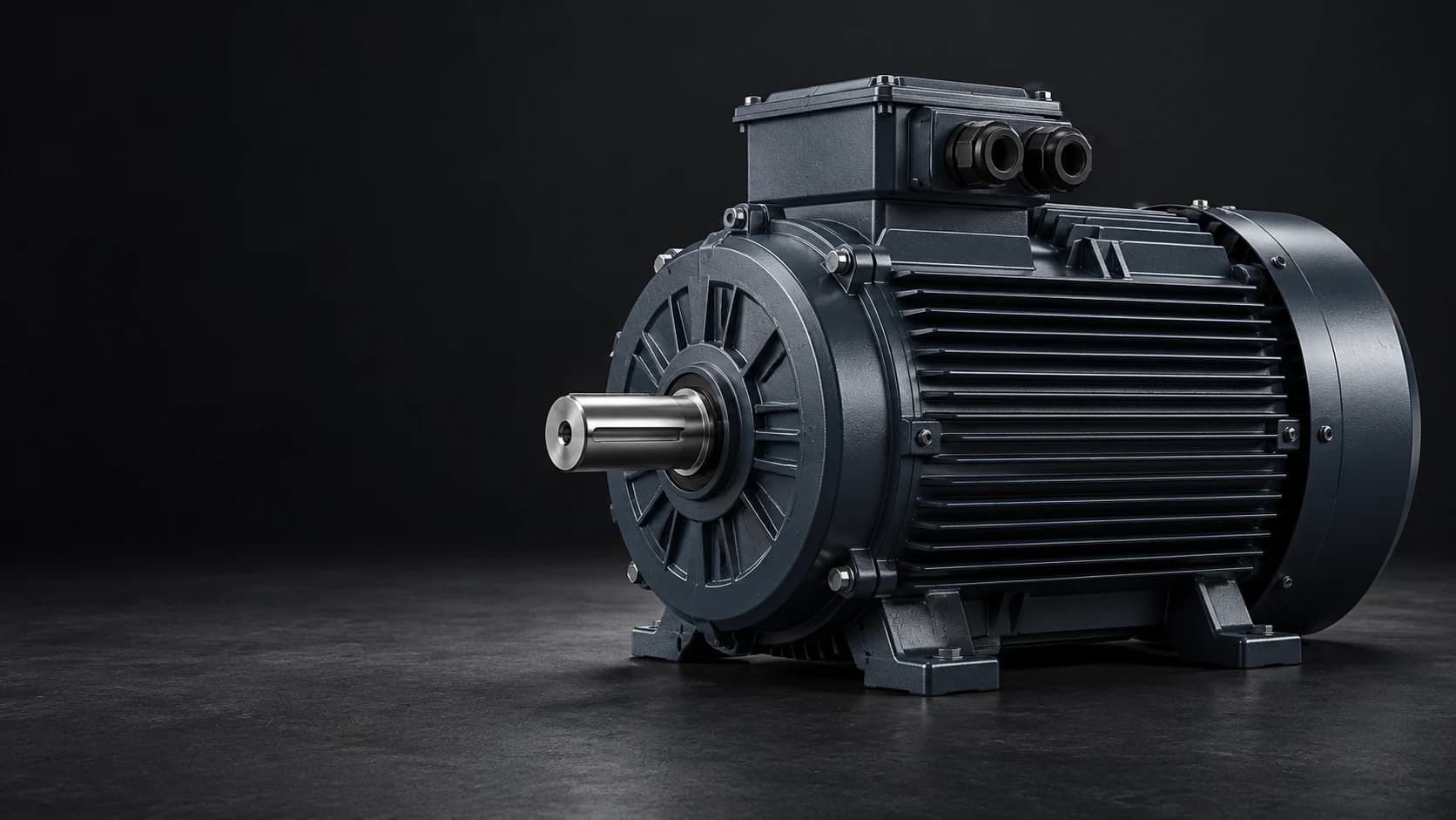 Ipari villanymotor stúdióképe